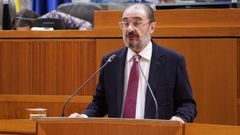El presidente del Gobierno de Arag�n, Javier Lamb�n