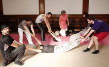 Una de las sesiones practicas que se realizaron en el curso. 