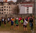 Los atletas durante un entrenamiento esta semana en el CGT. 