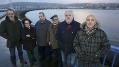 Miguel Ezquerro, Conchi Prego, Antonio Gómez, Fernando Rodríguez, Rogelio Ramos y Juan Devesa