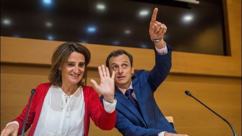 Teresa Ribera y Pedro Duque