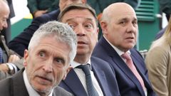 De izquierda a derecha, Grande-Marlaska, Luis Planas y Laudelino Alperi