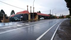 Zona de Sanxenxo donde se produjo un accidente en la ma�ana del viernes