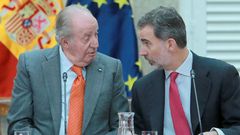 Juan Carlos I y Felipe VI, en una imagen del pasado mes de marzo