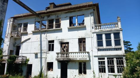As quedo la Casa de Vila, una de las ms antiguas de Mugardos, tras el incendio