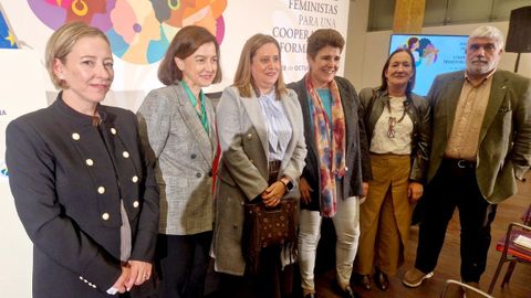 Nerea Monroy, en el centro