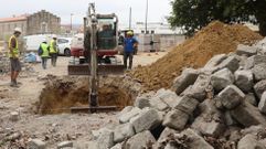 Una de las catas realizadas la pasada semana en el aparcamiento del S�nchez Aguilera.