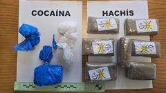 Droga incautada en Ribadeo en enero del 2025, en una imagen de archivo. 
