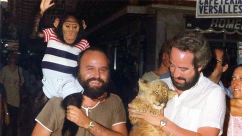 Javier Vidal en Torremolinos, con Emilio Garc�a-Pumarino, ex presidente y ex diputado por Asturias de UCD.