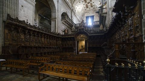 Coro bajo de la iglesia de San Salvador de Celanova.