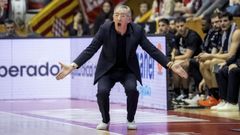 Moncho Fern�ndez, en un partido de esta temporada con el Girona