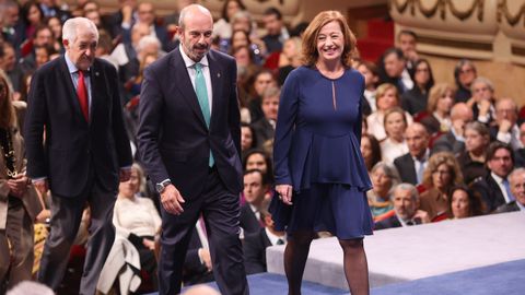 Francina Armengol durante la ceremonia de los Premios Princesa de Asturias 2025 celebrados en el Teatro Campoamor