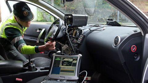 El tramo de la AC-305 entre Boiro y O Araño es escenario de numerosos controles con radar.