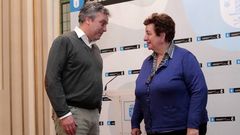 Nonito Pereira y Ana Fern�ndez en la rueda de prensa