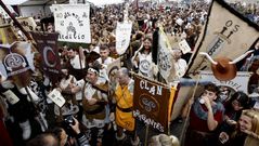 Numerosos clanes participan en la II Festa Castrexa en Burela