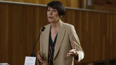La l�der del BNG, Ana Pont�n, este martes en el debate de investidura 