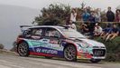 José Antonio Suárez con el Hyundai i20 en el tramo del Carmen-Torre