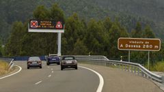 A-8 a su paso por Ribadeo (imagen de archivo)