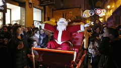 El trineo de papá Noel llega a O Carballiño