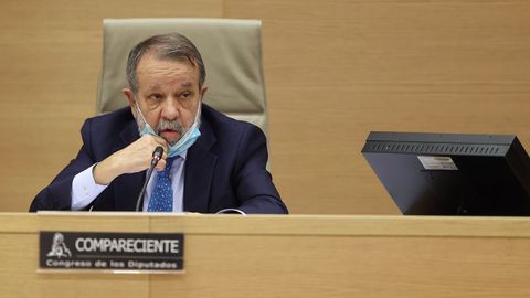 Francisco Fern�ndez Marug�n durante una comisi�n en el Congreso.