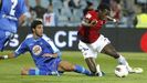 Ibrahima y Miguel Torres en un Getafe-Osasuna