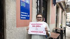 Sara Montero, feliz por haber repartido suerte una vez m�s