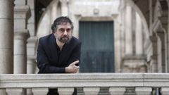 Fran Gayo en la praza Maior de Ourense, cuando diriga el OUFF