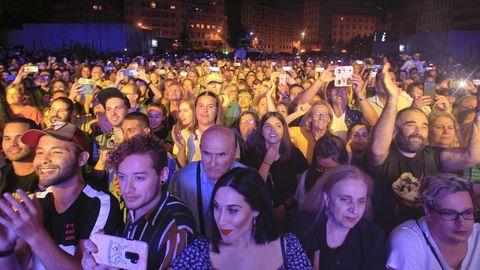 El concierto de Fangoria abarrotó la plaza