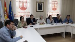 Comparecencia del PSOE tras la reuni�n mantenida con las mariscadoras