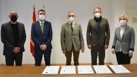 El acto de entrega de las certificaciones tuvo lugar en la sede portuaria de Vilagarc�a