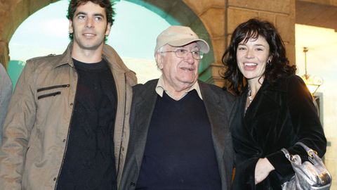 El actor Eduardo Noriega junto al director Vicente Aranda en el festival Cineuropa del 2007