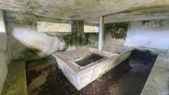 Aspecto actual del lavadero de O Peneiro, en O Beco, en la parroquia de Pi�eiro