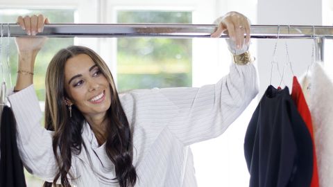 Aldara, en un momento de la sesi&oacute;n de fotos para este especial de Navidad