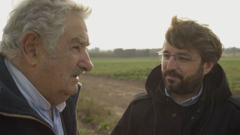 Mujica y vole en la granja del expresidente uruguayo en 2015.