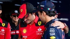 Carlos Sainz y Sergio Prez.Carlos Sainz y Sergio Prez, piloto de Red Bull