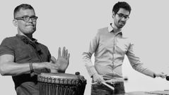 Los miembros de Kalani Percusi�n comenzaron su formaci�n en la Escola de M�sica de Caldas de Reis