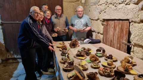 Foto de archivo de la exposicin micolgica en la Casa Grande de Trives.