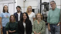 Los integrantes del equipo de investigadores que desarrollan el proyecto en el Campus de Ferrol