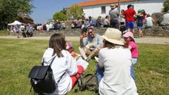 El buen tiempo acompaña en la celebración del voto de Chanteiro