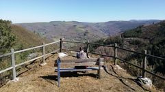 Mirador del Foxo de Lobos de Monteagudo, pr�ximo a la ubicaci�n de los aerogeneradores