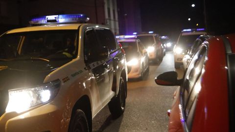 Foto de archivo de un control policial en Foz