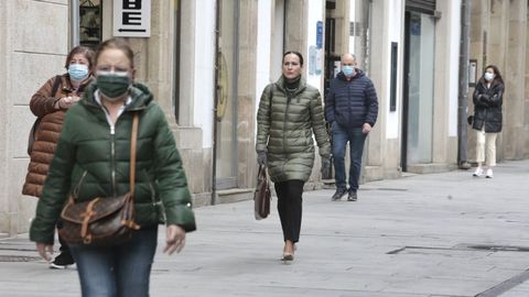 Primer da sin mascarillas en la calle en Lugo