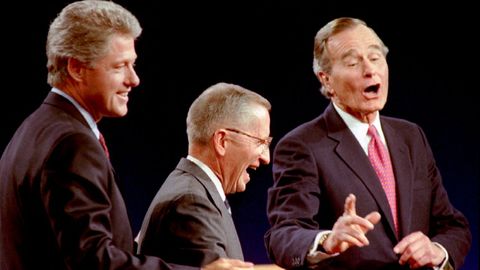 Debate entre Bush y Clinton