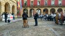 La concentraci�n para pedir Justicia por Eleazar, ayer, en la plaza Mayor