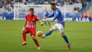 Varela Real Oviedo Almeria Carlos Tartiere.Varela, durante el encuentro ante el Almeria