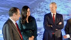 Caballero y Rueda se miran, en el aniversario de la empresa Hermasa, la semana pasada