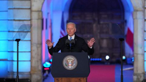 Biden, en Varsovia