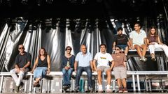 Integrantes de la Comisi�n de Fiestas de Villaman�n, un pueblo leon�s de 863 habitantes