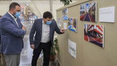 El presidente del Principado, Adri�n Barb�n, y el alcalde de Laviana, Julio Garc�a.
