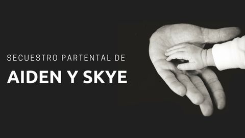 Imagen de la campa�a en redes emprendida por Miriam Ruiz para denunciar el secuestro parental de sus gemelos Aiden y Skye